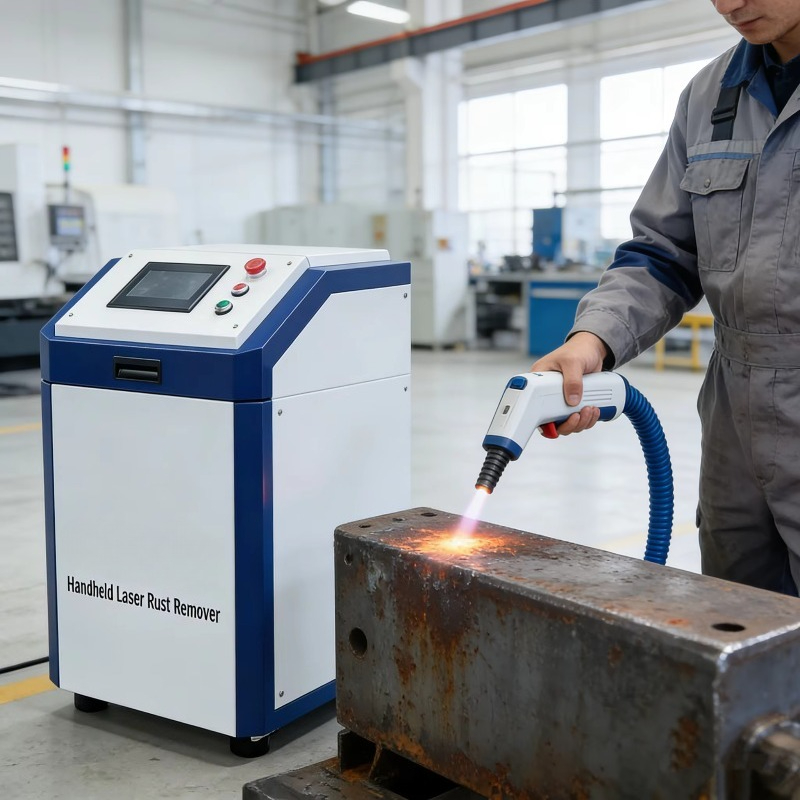 Industrial Laser Paint Removal - Macchina Portatile per Pulizia Laser 2000W,