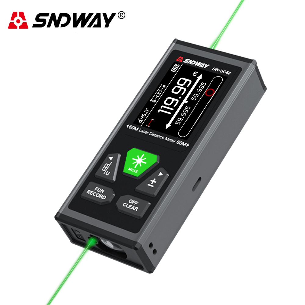 Industrial Laser Tape Measure - SNDWAY Misuratore di distanza laser doppio