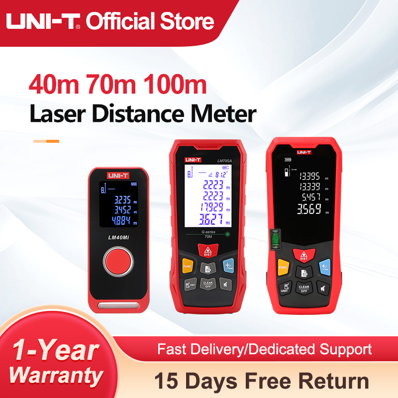 Industrial Laser Tape Measure - Telemetro Laser UNI-T 40m 60m 70m