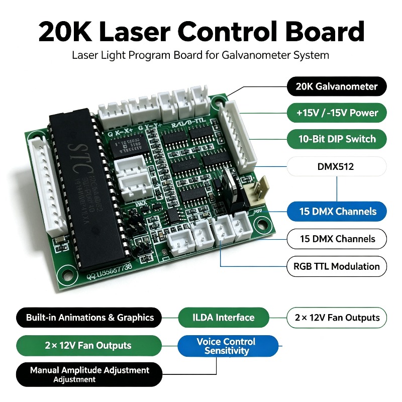 Laser Controller Board - Scheda di Controllo Laser 20K, Scheda