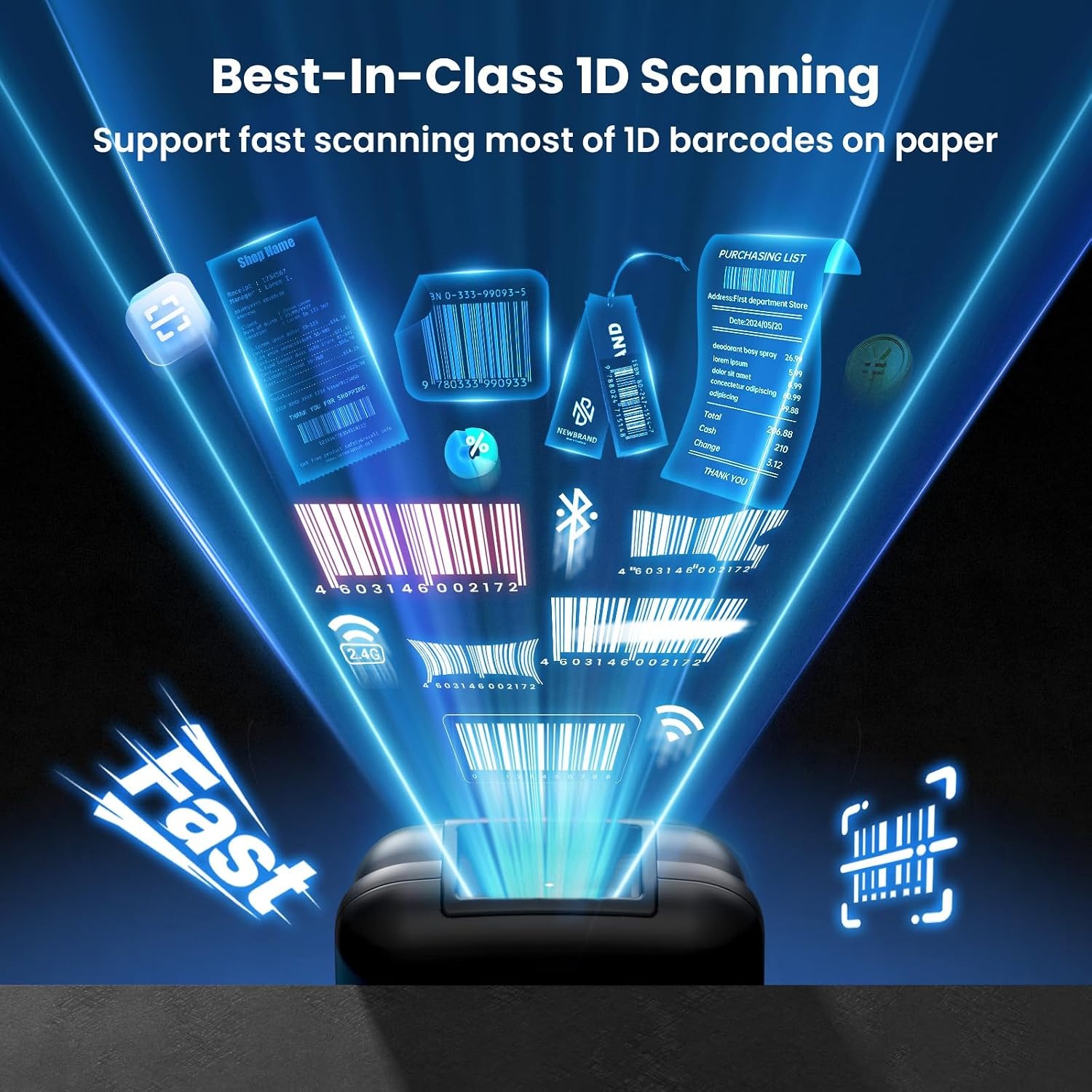Scanner di Codici a Barre EYOY - Industrial Laser Beam recensione e prezzo