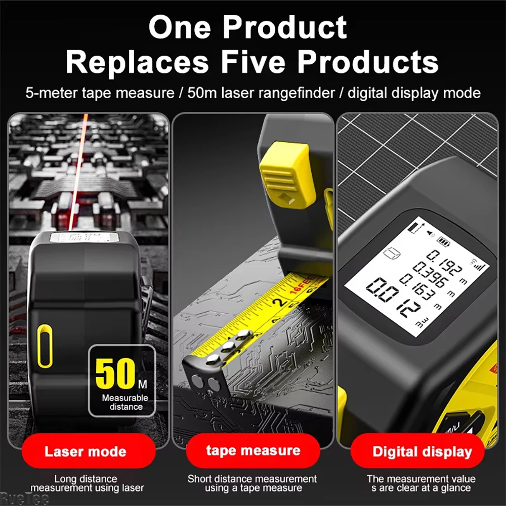 Misuratore di nastro laser con - Industrial Laser Tape Measure recensione e prezzo