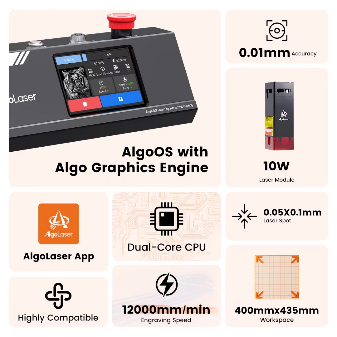 Algolaser DIY Table 40*43cm CN - Industrial Laser Applications recensione e prezzo