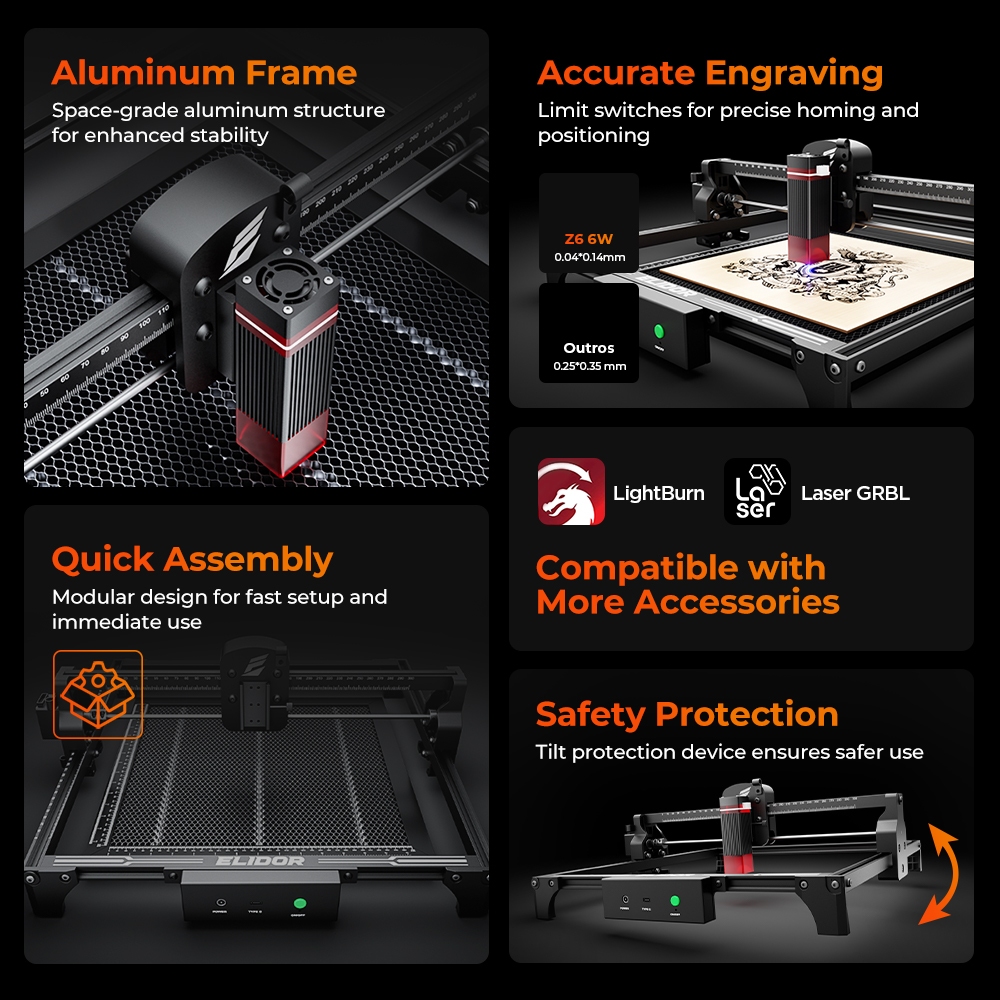 ELIDOR Z6 6W Incisore e macchi - Industrial Laser Applications recensione e prezzo